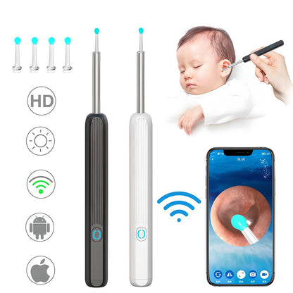 Wireless Earwax Remover Otoscope Tool - Ear Wax Removal Tool with Camera Ear Endoscope 1080P Kit for iPhone iPad Android